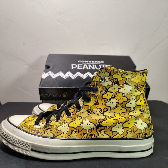 Converse Chuck 70 Hi Peanuts Woodstock Yellow Mens 8 Womens 10 A01871C With Box - Picture 4 of 13
